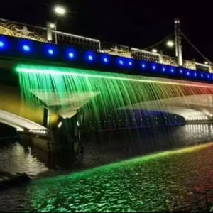 <span class=keywords><strong>Fontaine</strong></span> artificielle extérieure en cascade avec lumières LED Produit de jardin en pierre-Mur d'eau extérieur durable - Product Image 1