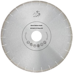 Disco de corte industrial de diamante de 14 pulgadas con revestimiento de titanio para <span class=keywords><strong>Dekton</strong></span>, máquina de sierra de puente para cuarcita y mármol OEM - Product Image 3
