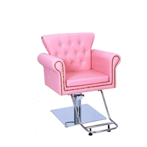 Silla de peluquería con base de acero inoxidable, lavabo y reposapiés de acero inoxidable para silla de corte de pelo con altura ajustable - Product Image 1