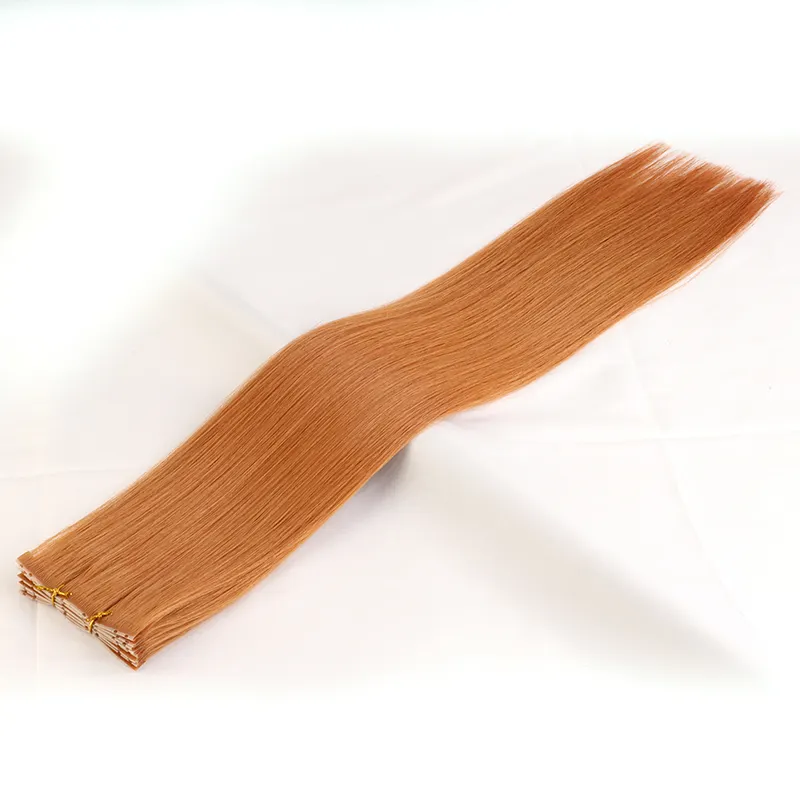 Popular Human Invisible Tape Hair Weft Luxury Virgin Cuticle Hair Double Side Injected Weft With Whole Hole Weft Add Hair Volume