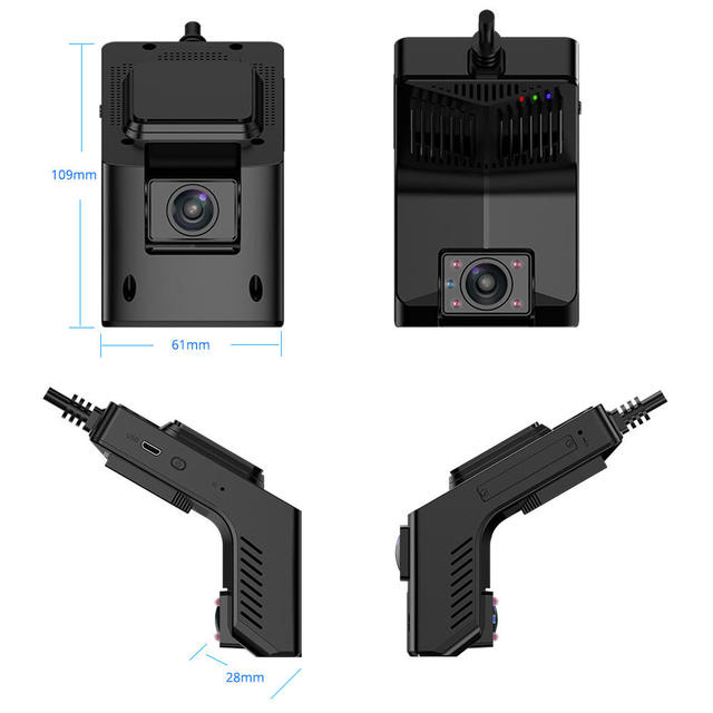 4G Real Time 1080P Front Inside Remote Dashcam WIFI GPS Tracking Car Dual Dash Cam LTE Car Camera Front and Inside Support