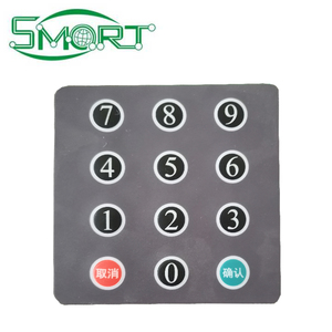 Thông minh thiết bị điện tử <span class=keywords><strong>12</strong></span> phím 4x3 ma trận mảng bàn phím phẳng xúc màng chuyển đổi bàn phím cảm ứng Bảng điều chỉnh màng số bàn phím - Product Image 2