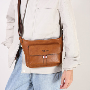 Bolso Bandolera para Hombre al por Mayor, Bolso de Hombro para Exteriores, Multifuncional, Casual, Impermeable, de Cuero PU - Product Image 4