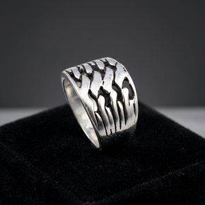 <b>Best</b> Selling Bezel Setting Simple Band Rings 925 Sterling Silver Thumb Band Unisex Women's Customizable Valentine Day Gift - Product Image 3