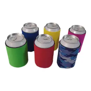 Logo personalizzato in Neoprene Beer Can Cooler sacchetti impermeabili Cozies termici per bottiglie di plastica in silicone