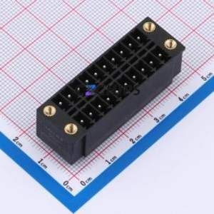 DB2EVHBM-3.5-2*10P-BK Plug-in Terminal Block Through hole,P=3.5mm Board-to-Board / Socket - Closed Screw Fixing 2x10P 3.5mm - Product Image 1