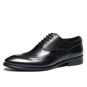 Zapatos Oxford de Vestir Formales de Alta Gama, Estilo Británico, de Cuero Genuino con Cordones, para Hombre, con Punta en Pico, Hechos a Mano, Antideslizantes - Product Image 3