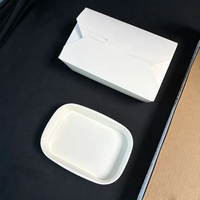 Boîte à hamburger carrée grande taille en kraft recyclé avec logo personnalisé SP5245, vente en gros, qualité alimentaire, biodégradable, marron, à emporter