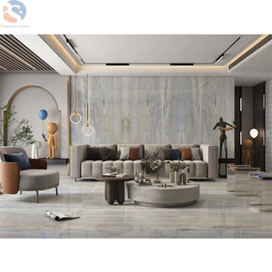 Dalles de marbre bleu cristal en gros, carreaux de marbre bleu <span class=keywords><strong>ciel</strong></span> translucide, décoration murale rétroéclairée - Product Image 4