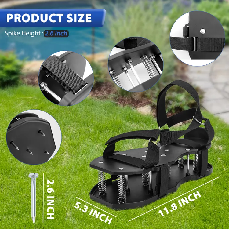 Double Layer Lawn Shoes New Innovation Garden Tool Lawn Aerator Shoes