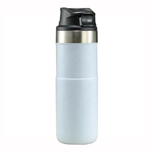 Thermos portable à <span class=keywords><strong>double</strong></span> <span class=keywords><strong>paroi</strong></span> en acier inoxydable classique 2024, avec <span class=keywords><strong>action</strong></span> à gâchette, pour le café, avec couvercle - Product Image 2