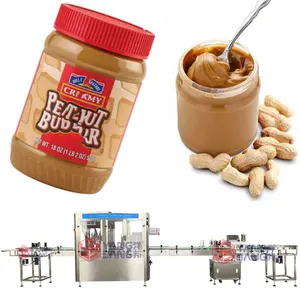 YB-JG4B Automatic High Viscosity Peanut Butter Lotion Cream Jam Bottle Honey Thick Liquid Paste Filling And Capping Machine