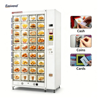 Distributeur automatique de burgers délicieux avec chauffage intégré, certifié CE ISO9001, pour restaurants, avec casier sans contact pour aliments