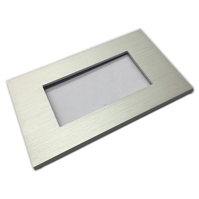 Brushed Aluminum Decorative Fiber Face Plate