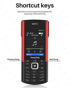 Téléphone portable R25 PRO avec boutons, réseau GSM 2G, Bluetooth, enregistreur d'appels, écran 2,4 pouces, écouteurs TWS intégrés, téléphone à fonctions - Product Image 4