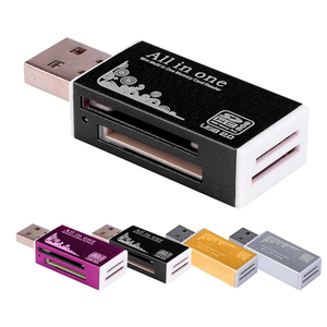 Lector de Tarjetas USB 4 en 1, Lector de Tarjetas de Memoria Externo USB 2.0 para Tarjetas de Memoria, T-Flash, <span class=keywords><strong>Micro</strong></span>, M2, MS, Adaptador <span class=keywords><strong>SD</strong></span> - Product Image 1