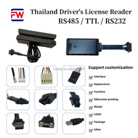 Lector de Licencias de Conducir TTL de Fábrica, Conexión RS232 RS485 GPS, Lector de Tarjetas de Banda Magnética MSR100, Material ABS, Mini 123 Pistas