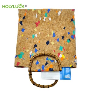 Bolsas de corcho natural de <span class=keywords><strong>Portugal</strong></span>, ligeras, ecológicas, reutilizables, de compras, de cuero de corcho, para playa, para mujer - Product Image 5