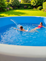 Piscine gonflable directement de l'usine, prix imbattable, piscine ronde populaire pour enfants et adultes, idéale pour les fêtes aquatiques estivales