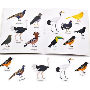 Nhãn Dán Phần Thưởng Hoạt Động Cho Trẻ Em Trang Trí Nhiều Màu Tùy Chỉnh Sách Dán Trẻ Em Hình Chim Động Vật Tái Sử Dụng Được - Product Image 5
