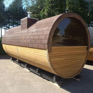 Cedro rojo del oeste de Canadá para 6 personas, jardín de madera al aire libre, barril de vapor, préstamo de Sauna, horno de calefacción eléctrica - Product Image 3