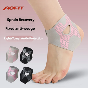 Manchon <span class=keywords><strong>de</strong></span> <span class=keywords><strong>cheville</strong></span> élastique léger avec logo personnalisé, prévention des entorses, compression réglable, attelle <span class=keywords><strong>de</strong></span> <span class=keywords><strong>cheville</strong></span> sportive - Product Image 1