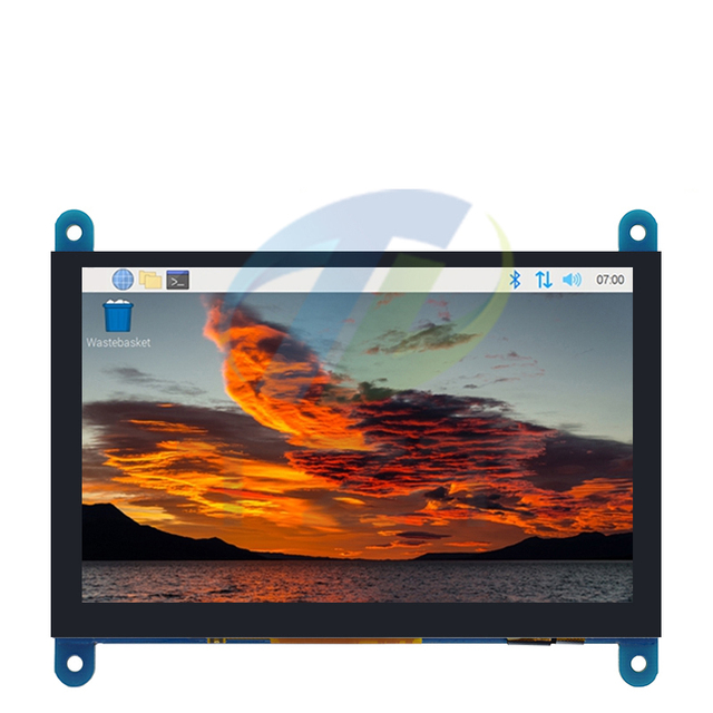 TZT 5 Inch Portable Monitor HD MI 800 x 480 Capacitive Touch Screen LCD Display For Raspberry Pi 4 3B+/ PC/Banana Pi / ESP32