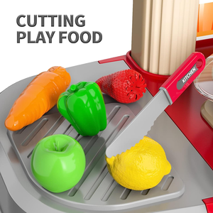 Ensemble de 69 pièces de jouets d'imitation de cuisine avec lumières et sons réalistes, simulation de pulvérisation et d'évier - Product Image 5