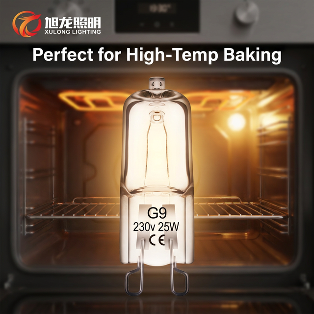 G9 220-240V 25W 40W 300℃ High Temperature Resistant Tungsten Halogen Oven Bulb Crystal Wall Lamp Bulb