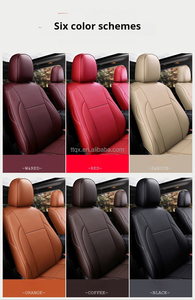 Toyota <span class=keywords><strong>Highlander</strong></span> 2014-2024 için araba koltuğu kapakları koltuk tam Set lüks deri araba aksesuarları su geçirmez araba SeatProtector kapakları