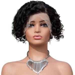 วิกผมแท้แบบลูกไม้ด้านหน้า 13*4 สำหรับ<span class=keywords><strong>ผม</strong></span><span class=keywords><strong>หยิก</strong></span>บราซิลเลียน เรมี่  แบบไม่ต้องใช้กาว  ฐานลูกไม้โปร่งใส  พร้อมหมวกยางยืดแบบ<span class=keywords><strong>สั้น</strong></span>สำหรับ<span class=keywords><strong>ตัด</strong></span>แต่ง - Product Image 5