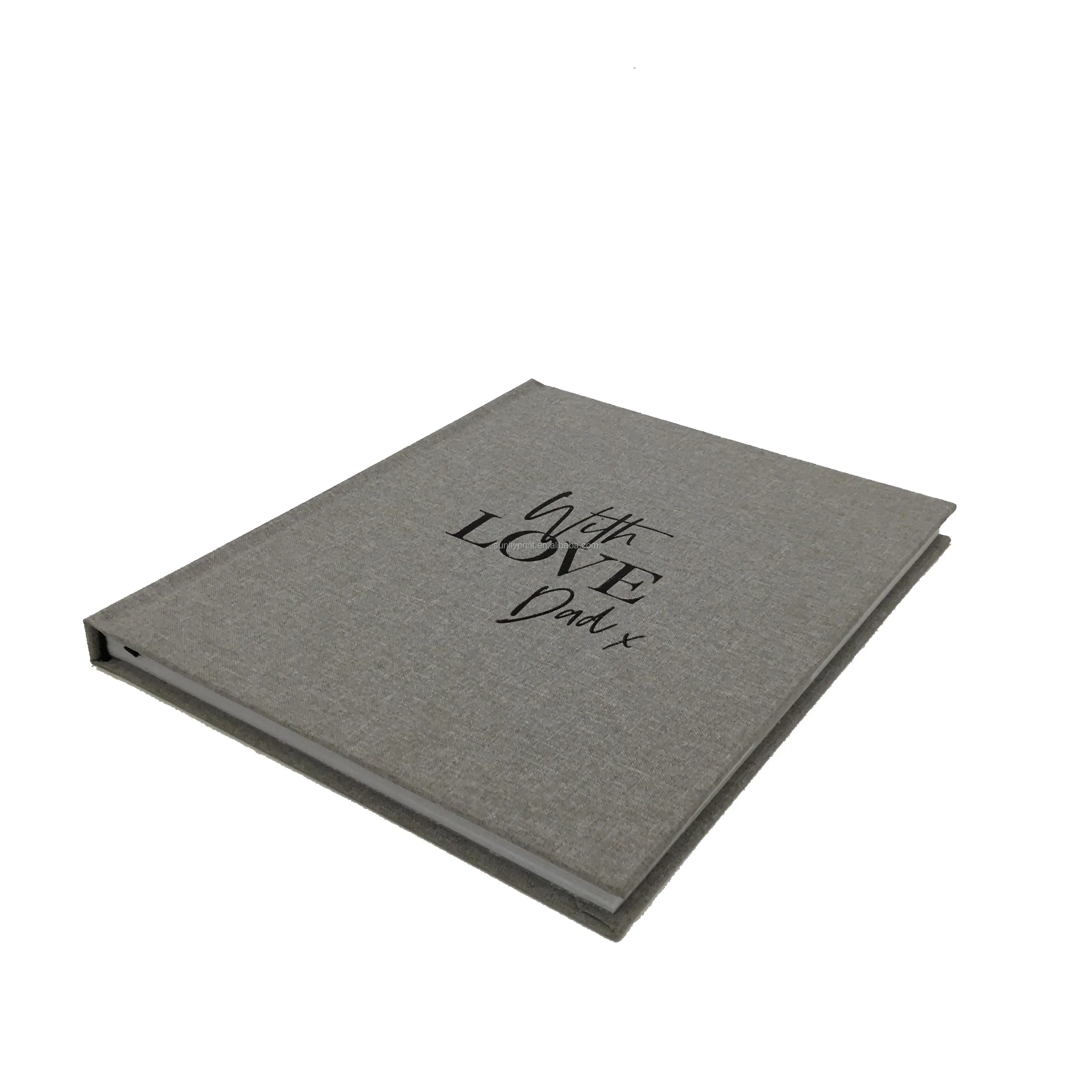 Moq 100 Stuks Fabriek Groothandel Lage Prijs Custom Boeken Afdrukken Hardcover Met Stof/Linnen Doek Boek Afdrukken