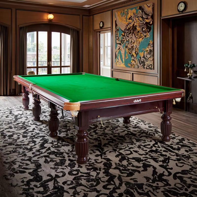 Solid Wood Indoor Snooker Table Green