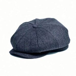 Casquette Gavroche en Feutre de Laine à Carreaux Personnalisée 50% Laine pour Homme - Product Image 1