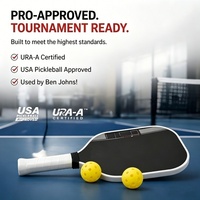 Raquette de pickleball en fibre de carbone brute T700 thermoformée Gen 4 approuvée USAPA, noyau 16mm/14mm pour joueurs professionnels, rotation et contrôle élevés