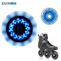Roues de rechange pour patins à roulettes LED clignotantes, auto-alimentées, en PU 82A, 100*24mm, pour extérieur, personnalisables