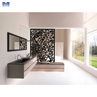Vente directe d'usine, design simple et résistant aux intempéries, motif personnalisé, découpe laser 3D, clôture de jardin en aluminium imperméable