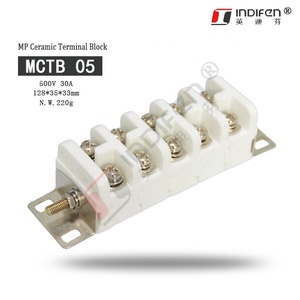 INDIFEN <span class=keywords><strong>MCTB</strong></span> 05 connecteur en céramique borniers de Type Rail DIN Applications électriques en cuivre modèle de carte PCB enfichable - Product Image 4