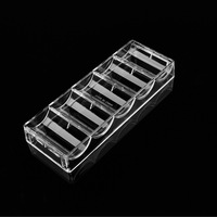 L'approvisionnement direct d'usine est grand, et le plateau de boîte de rangement transparent à 5 grilles peut contenir 100 morceaux de puces de 40x3.3mm