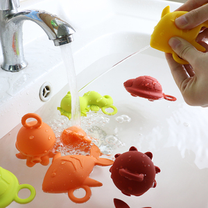 Juego de Juguetes de Baño para Animales Libres de BPA - Juguetes de Agua de Silicona Suave de Grado Alimenticio para Bebés y Niños, Personalizables, Lindos y Perfectos para Jugar en la Bañera - Product Image 5