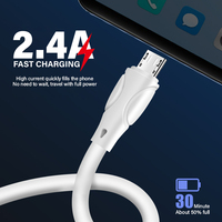 2024 nouveau câble de charge usb mirco-usb port 2.4A charge rapide pour android pour téléphone portable
