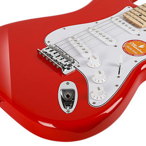 <span class=keywords><strong>Guitarra</strong></span> Eléctrica Personalizada <span class=keywords><strong>de</strong></span> Alta Calidad y Bajo Precio, Estilo ST, 6 Cuerdas, Color Blanco, Madera <span class=keywords><strong>de</strong></span> Tilo, para Diestros - Product Image 4