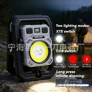 <b>Led</b> Clip On <b>Work</b> <b>Light</b> 11cm X 16.5cm Magnetic Hook 360 Degree Rotate Camping <b>Light</b> - Product Image 2