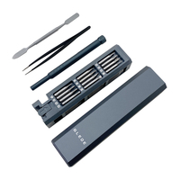 Juego de destornilladores magnéticos de aleación de aluminio de precisión 46 en 1 mango de acero Mini esencial para reparación de mantenimiento de computadora para bricolaje