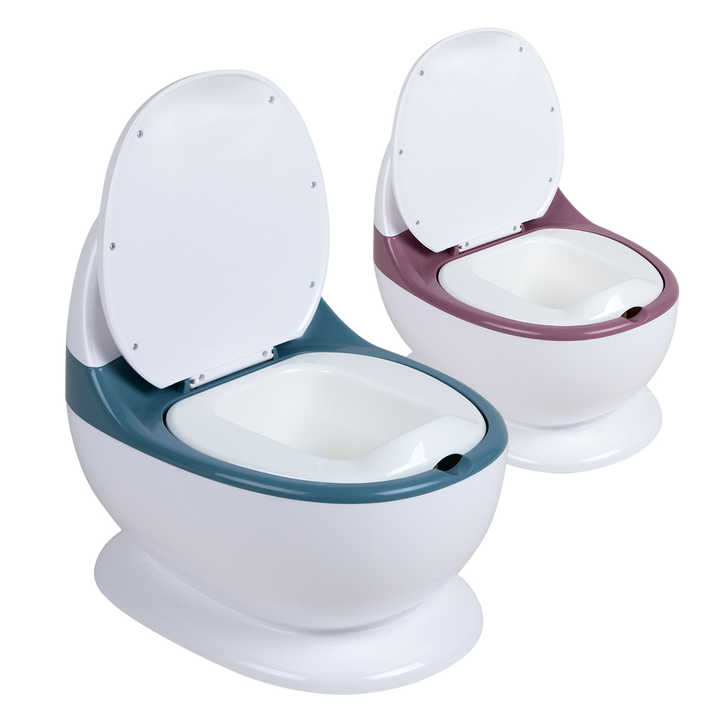 eco-friendly children size simulation plastic baby toilet potty, latest cute baby portable toilet pot potty