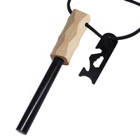Allume-feu de survie en ferrocérium avec poignée en magnésium 1/2*3.5 pouces, allumette multifonction, 110g, couleur personnalisable, adhérence supérieure