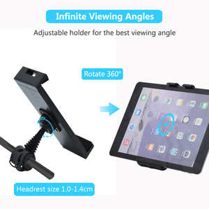 Mới Nhất 360 Độ Đa-Chức Năng Chủ Xe Tựa Đầu Núi Khung Giá Cho iPad Máy Tính Bảng Xe Trở Lại Chỗ Ngồi Giữ Điện Thoại Di Động - Product Image 2