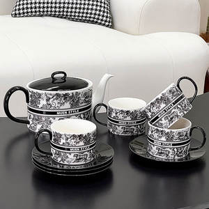 Light Luxury Porcelain <b>Coffee</b> Cup Set for Restaurants & <b>Coffee</b> Shops 500ml Capacity Eco-Friendly <b>Gift</b> <b>Box</b> Set - Product Image 2