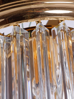 Plafonnier moderne du milieu du siècle en verre de Murano, lustre sculptural italien pour entrée, chambre et décoration de villa