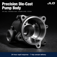 Corps de pompe en alliage de zinc moulé sous pression, boîtier de pompe moulé sous pression haute pression, finition mate sablée, usinage CNC, pièces personnalisées OEM